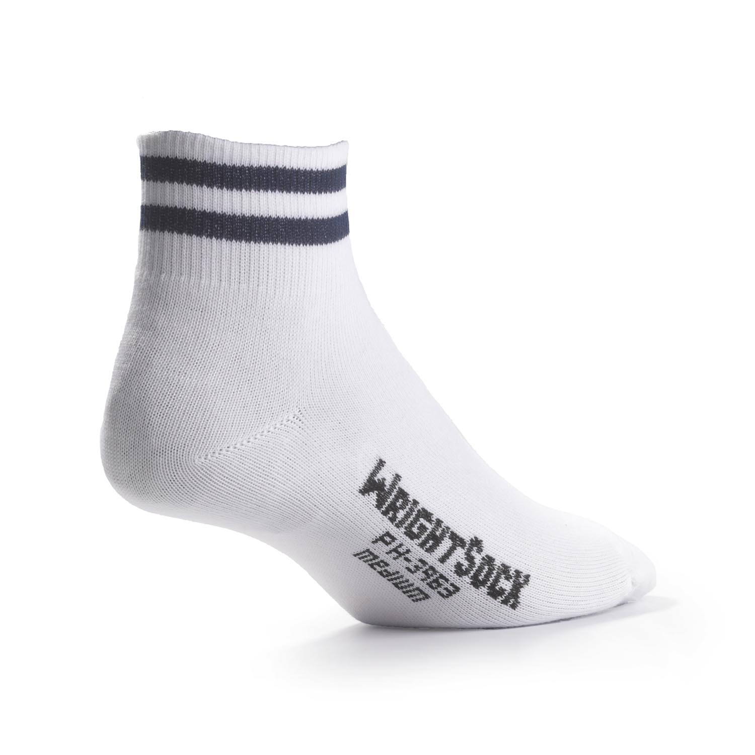 White Wrightsock Double Layer Ankle - M