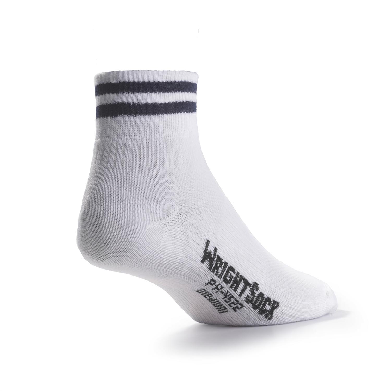 White Wrightsock Light Weight Ankle - M